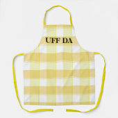 Tablier Ferme citron jaune Uff Da (Recto)