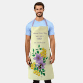 Tablier Ferme d'abeilles miel Lavande jaune (Porté)