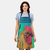 Tablier Ferme de poulet personnalisée (Porté)