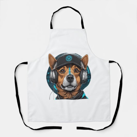 Tablier Fermer un chien (Recto)