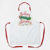 Tablier Festif Baking Spirits Bright Custom Christmas (Recto)