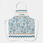 Tablier Festif Chic Floral Mandala Flakes Motif (Recto)