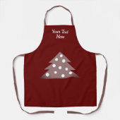 Tablier Festif Red Christmas Tree Holiday (Recto)