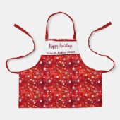Tablier Festif Rouge & Blanc Holiday Apron (Recto)