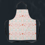Tablier Festin Pastel Joyeux Noël<br><div class="desc">Festive Joyeux Noël Fêtes Coutume Jeu d'Oreiller * Partie d'une collection Festive Noël Joli oiseau autocollant Fête. Rouge,  blanc,  rose menthe et couleurs pastel,  lumineux et heureux. oiseaux de noël,  coeurs,  baies,  étoiles.</div>
