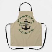 Tablier Festina lente (Recto)