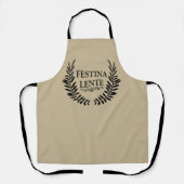 Tablier Festina lente (Recto)