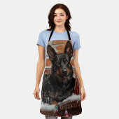 Tablier Festival de Noël des chiens Kelpie australiens (Porté)