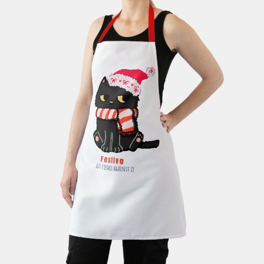 Tablier Festive Cat Apron  (Insitu)