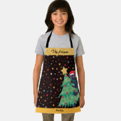 Tablier "Festive Chat Arbre de Noël Tout-En-Tout Imprimé T (Insitu)