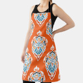 Tablier Festive damassé vintage motif, design élégant. (Insitu)