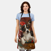 Tablier Festive de Noël de chien de Rat Terrier (Porté)