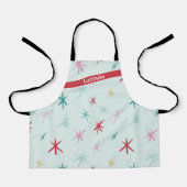 Tablier FESTIVE dessiné à la main étoile scintillante mode (Recto)