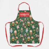 Tablier Festive Festive Nutcracker Ballet Caractères Nom (Recto)