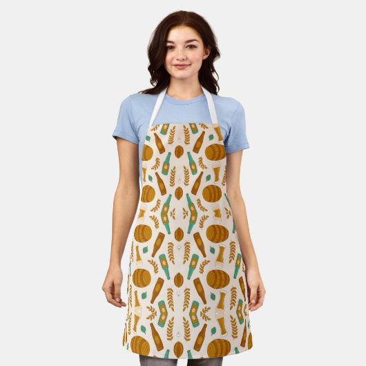 Tablier Festive Fusion Kitchen Apron (Porté)