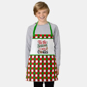 Tablier Festive Noël biscuit cuisson saison (Porté)
