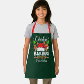 Tablier Festive Noël biscuit pâtisserie équipe enfants uni (Insitu)