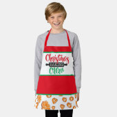 Tablier Festive Noël équipe de cuisine enfants (Porté)