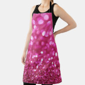 Tablier Festive Rose foncé : Élégant Abstrait. (Insitu)