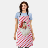 Tablier Festive Stripe Red Pink From Santa Gift (Porté)