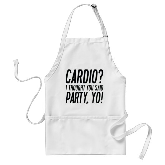 Tablier Fête Cardio Yo (Devant)