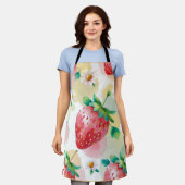 Tablier Fête d'anniversaire aux fraises mignonnes (Porté)