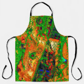 Tablier Fête de carnaval ou de masque de peintures, vert e (Recto)