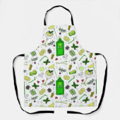 Tablier Fête de Cocktail Mixologue Buveur de Gin (Recto)