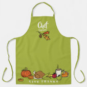 Tablier Fête de l'Action de grâce | Vacances personnalisée (Recto)