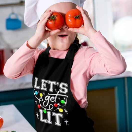 Tablier Fête de Noël amusante - Lumière de Noël