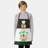 Tablier fête de Noël cuisson pain d'épices équipage enfant (Porté)