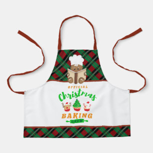 Tablier fête de Noël cuisson pain d'épices équipage enfant