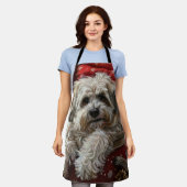 Tablier Fête de Noël de Chien Havanais (Porté)