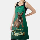 Tablier Fête de Noël des bouledogues français (Insitu)