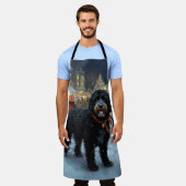 Tablier Fête de Noël des chiens d'eau portugais (Porté)