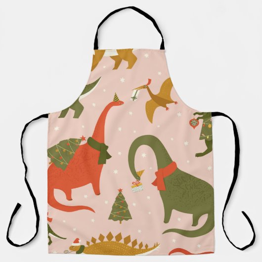 Tablier Fête de Noël Dino : Tree Rex (Recto)