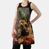 Tablier Fête de Noël du berger allemand Chien (Insitu)
