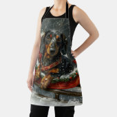 Tablier Fête de Noël du chien Dachshund (Insitu)