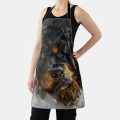 Tablier Fête de Noël du chien Mastiff Tibétain (Insitu)