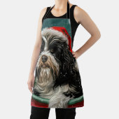 Tablier Fête de Noël du chien tibétain Terrier (Insitu)