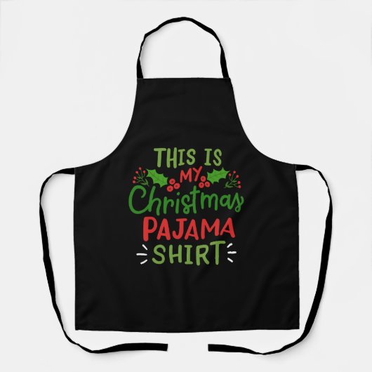 Tablier Fête de Noël du pyjama (Recto)