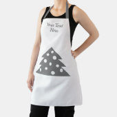 Tablier Fête de Noël gris simple (Insitu)