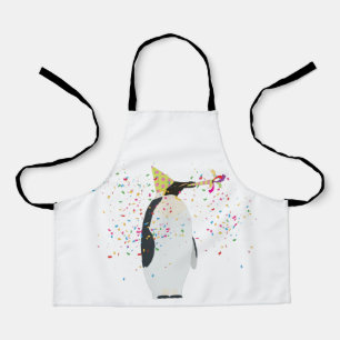 Tablier Fête de pingouins - Animaux faisant la fête