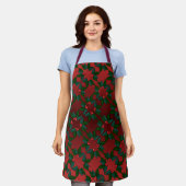 Tablier Fête des apprions de Noël Holly Apron (Porté)