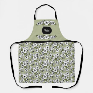 Tablier Fête des mères Anémone florale Apron