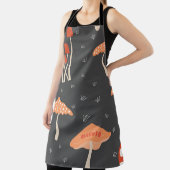Tablier Fête des Mères moderne Orange Champignons Apron (Insitu)