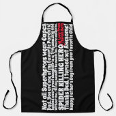 Tablier Fête des pères Citations amusantes Voeux de fille  (Recto)