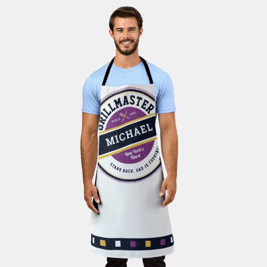 Tablier Fête des pères Grillmaster Funny Apron (Porté)