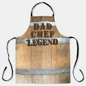 Tablier Fête des pères légende du chef papa (Recto)
