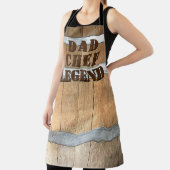 Tablier Fête des pères légende du chef papa (Insitu)